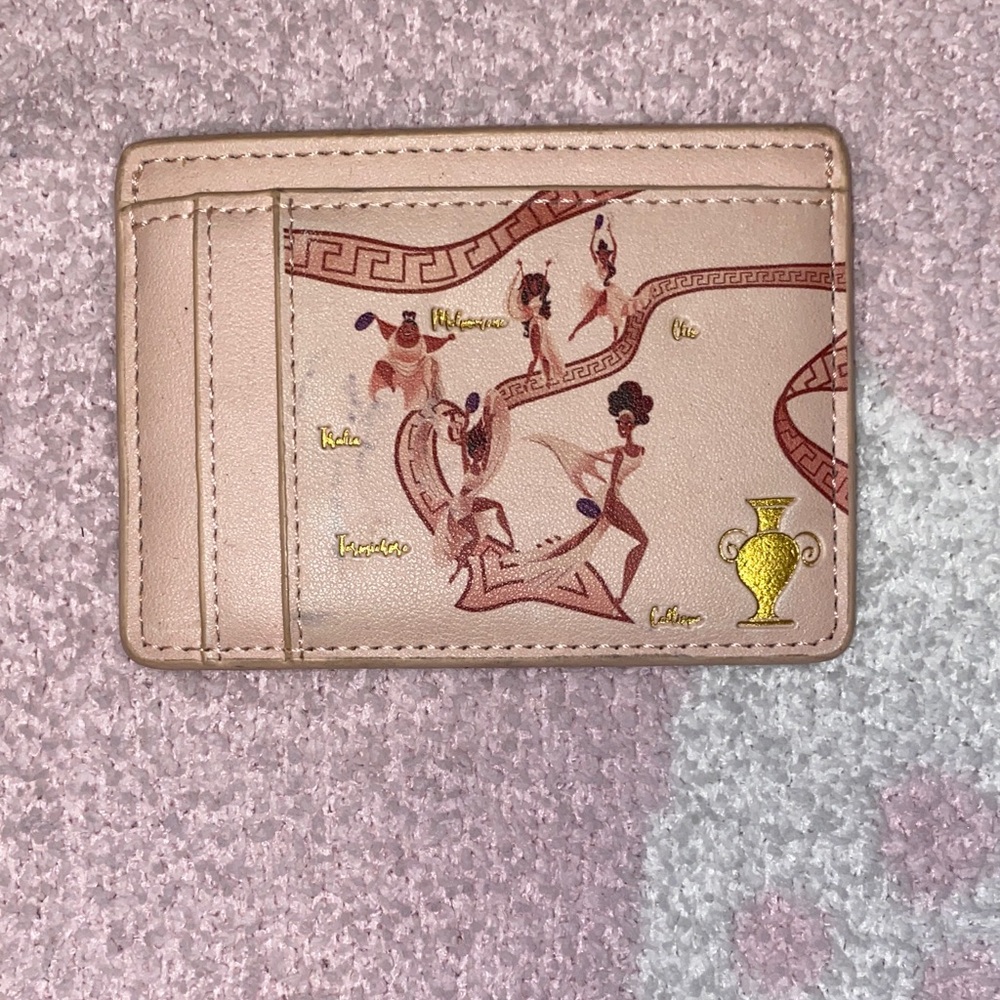 Danielle Nicole Pink Card Holder with Muses Design